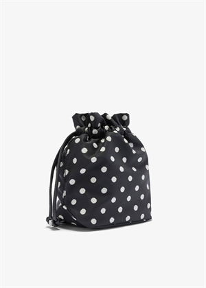 Pouch printed nylon Sort B3010068 Ganni 